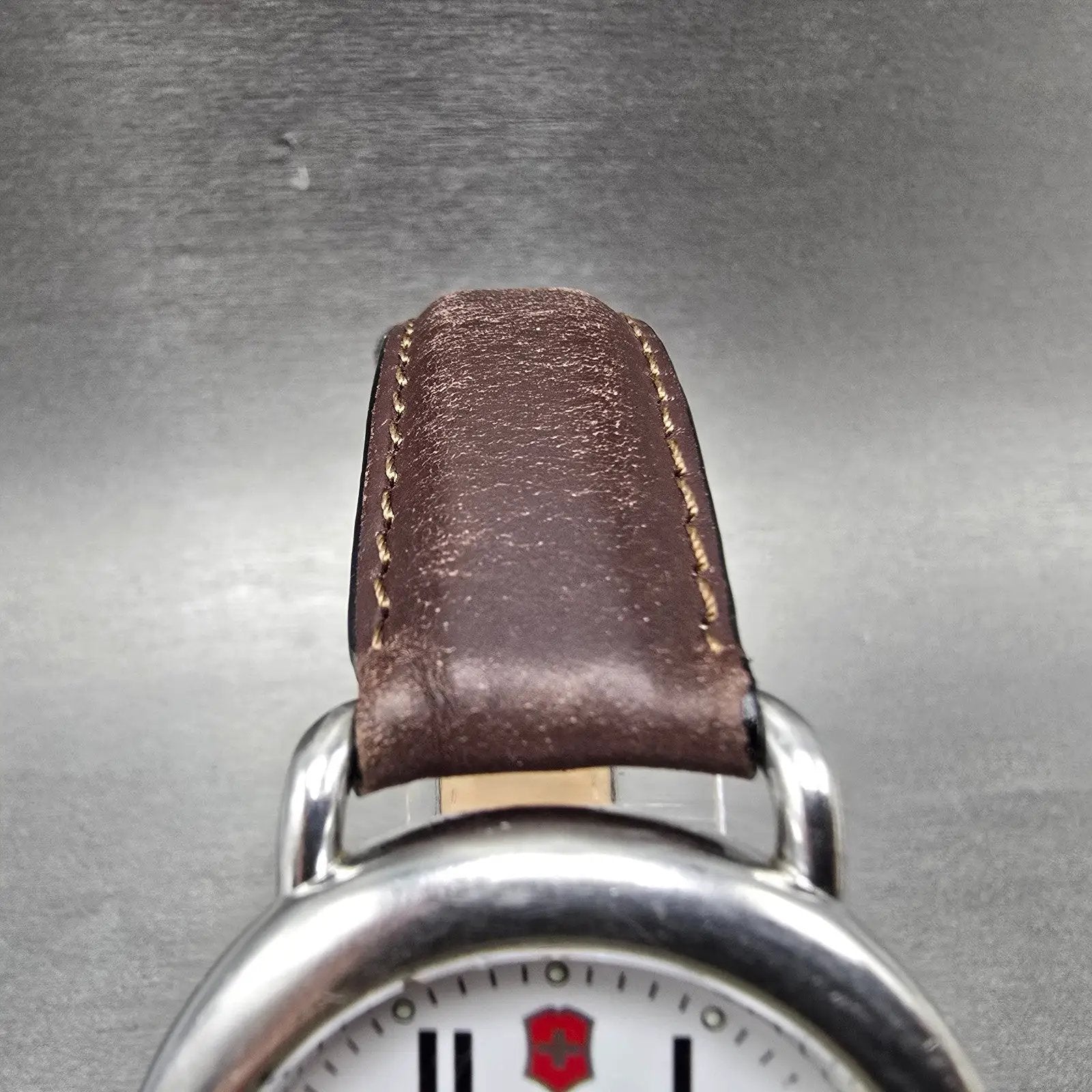 Victorinox Swiss Army Cavalry Watch Men 37mm White Dial Steel Date 24529 NewBat4