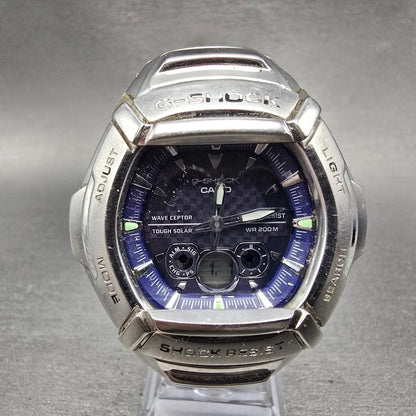 Casio G-Shock GW-1400DA Watch Men 45mm Blue Dial Silver Alarm Chrono PARTS0