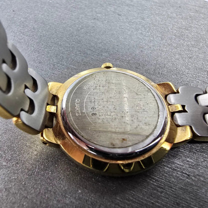 Movado Museum Watch Women 26mm Black Dial Gold Tone Round 87.A1.833 New Battery9