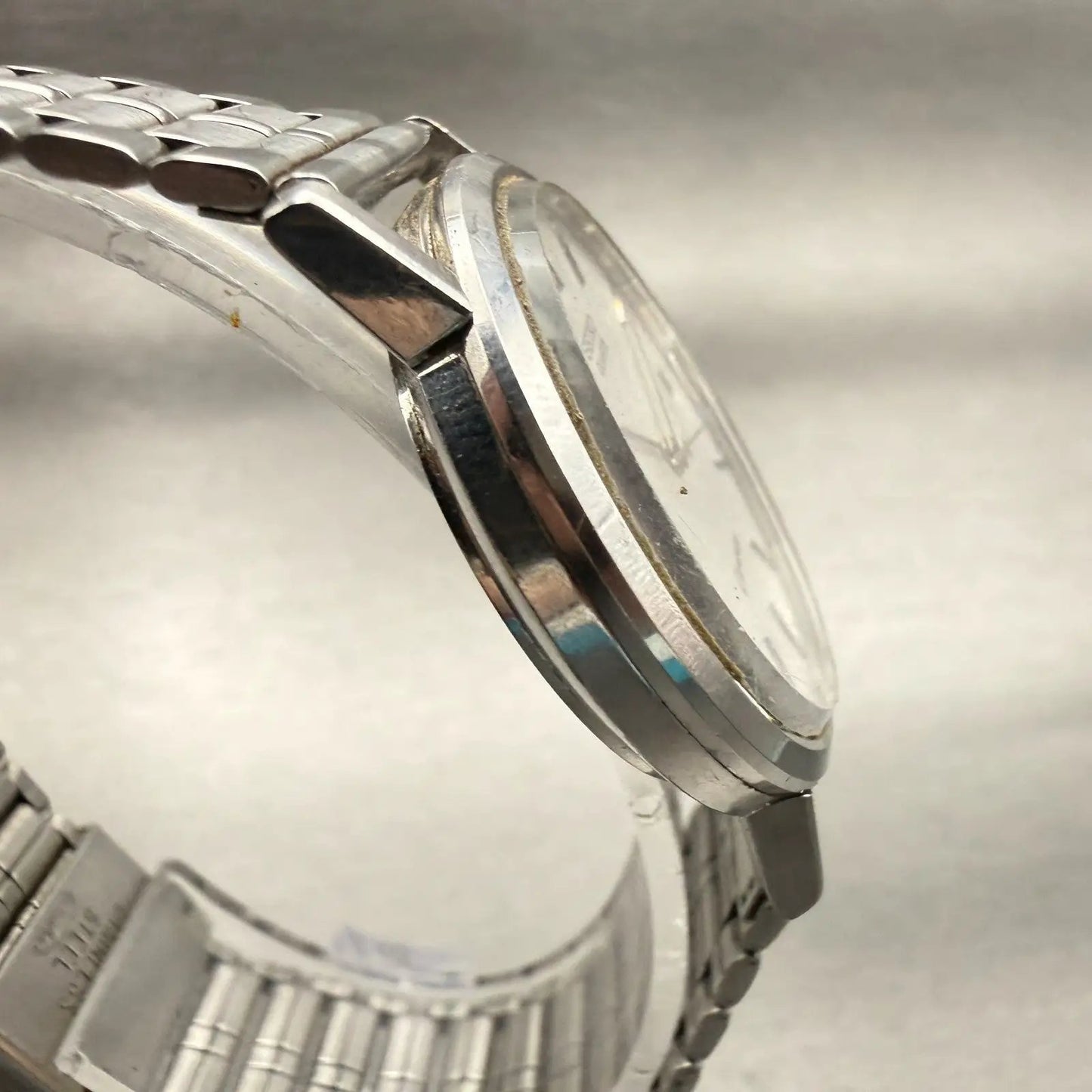Seiko Chronos Watch Unisex 32mm Silver Dial Silver Date Round 7432-8000 New Batt3