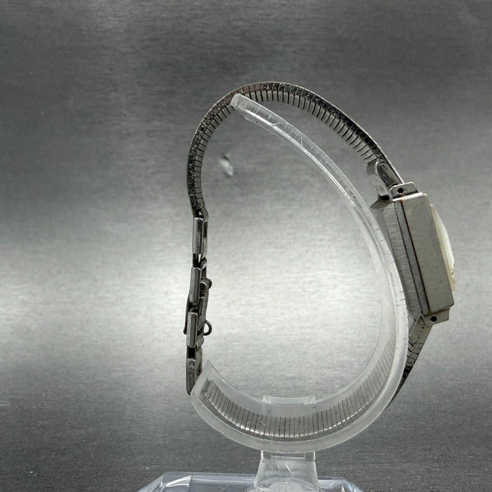 Rado Tank Watch Women 16mm Silver Dial Silver Tone Rectangle Manual Wind Runs8