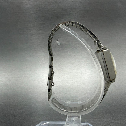Rado Tank Watch Women 16mm Silver Dial Silver Tone Rectangle Manual Wind Runs8