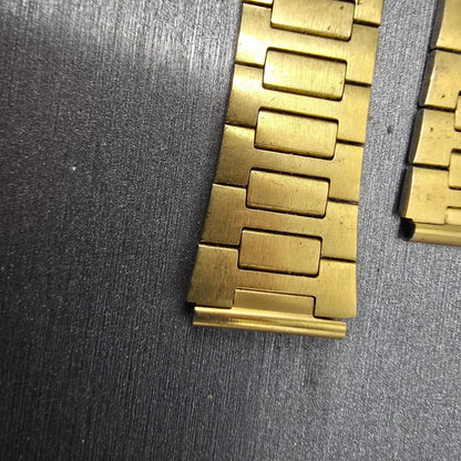 Seiko Bracelet 16mm Stainless Steel Gold Tone Vintage Japan 04AAY MISSING Clasp7