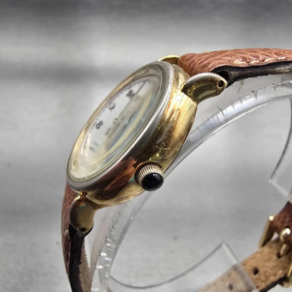 Seiko Alba Success Watch Women 24mm White Dial Gold Tone Round V306-6390 New Bat2