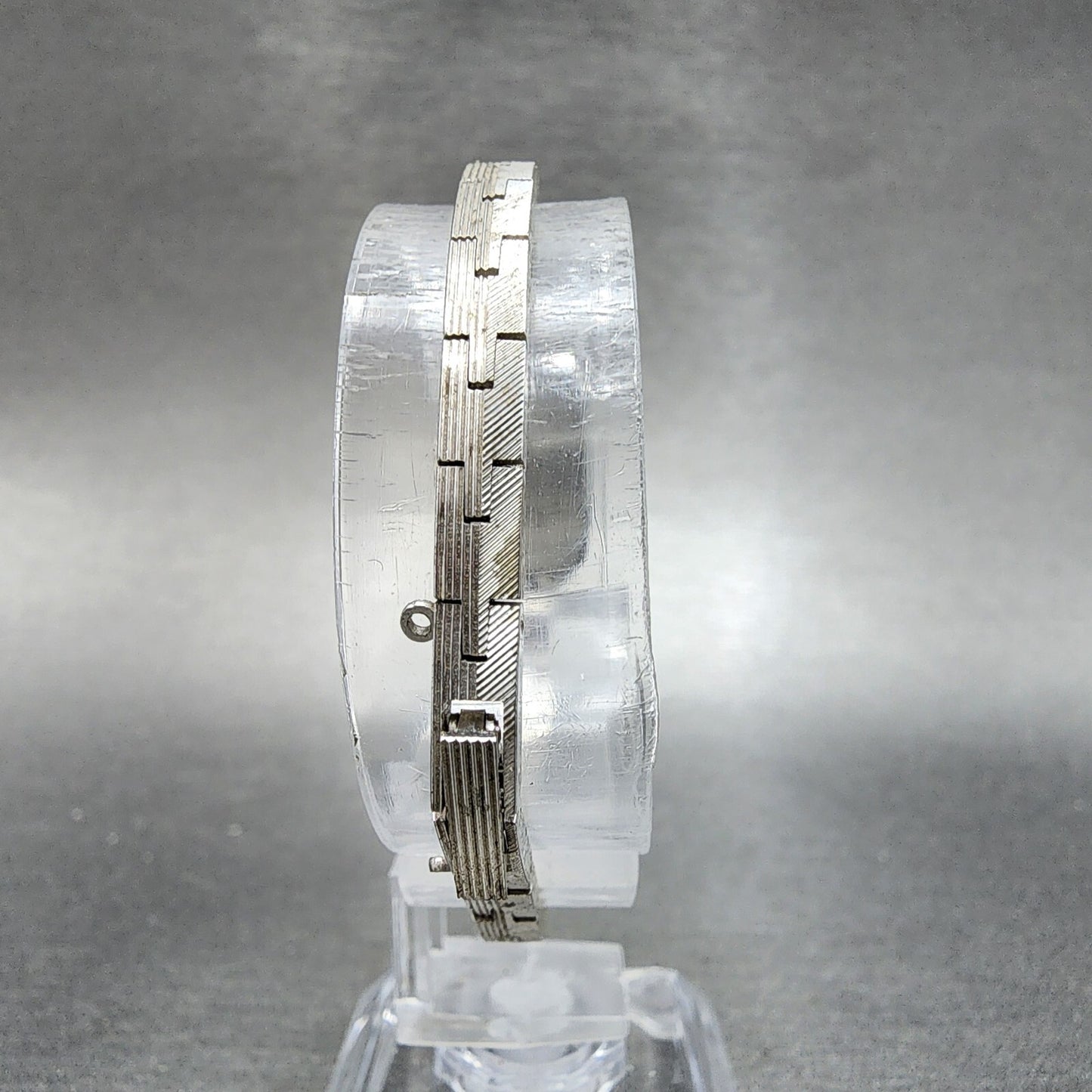 Fine Seiko Watch Women 13mm Silver Dial Gold Plated Rectangle Manual Wind Runs7