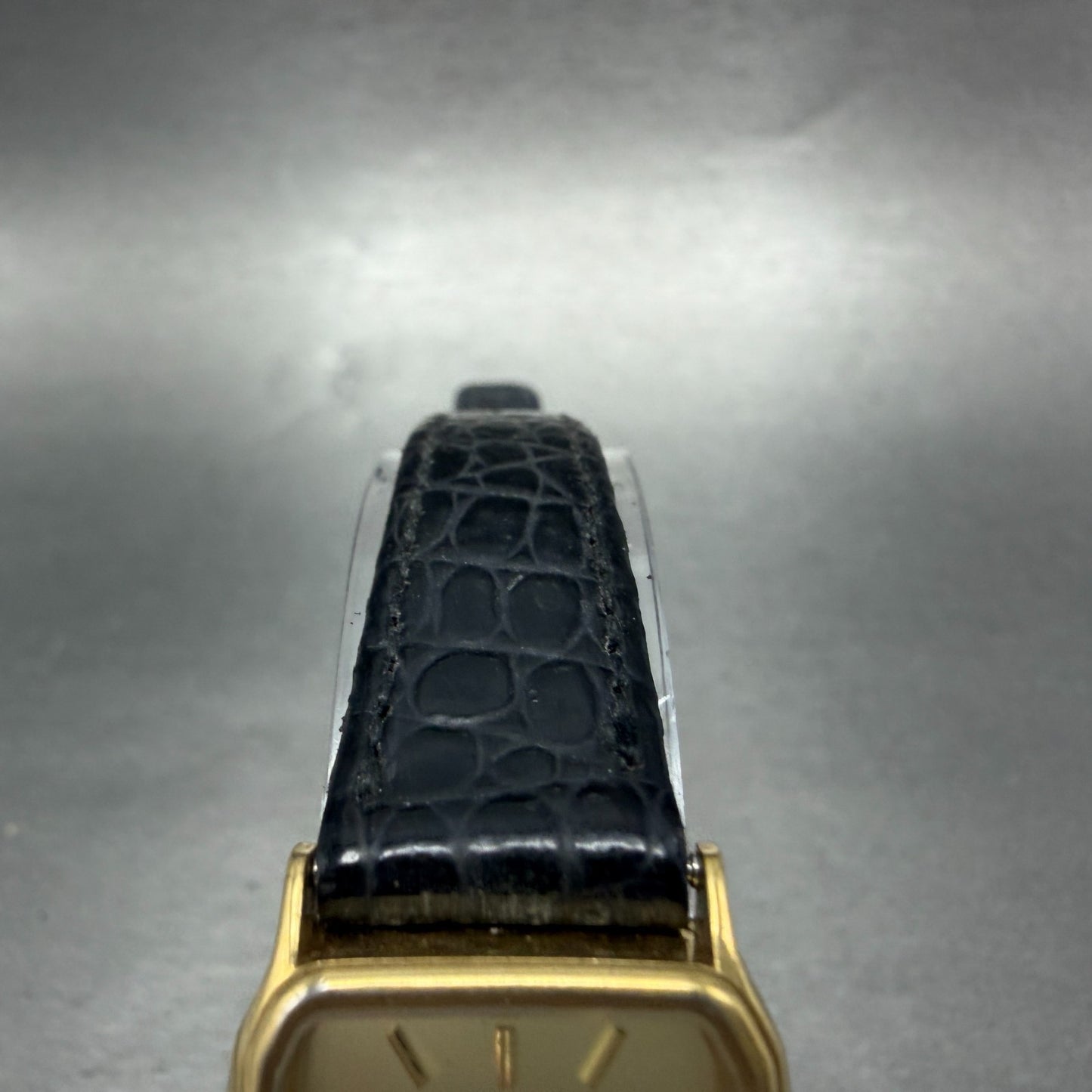 Citizen CQ Tank Watch Women 20mm Champagne Dial Gold Tone 3220-320697 NewBatt 604