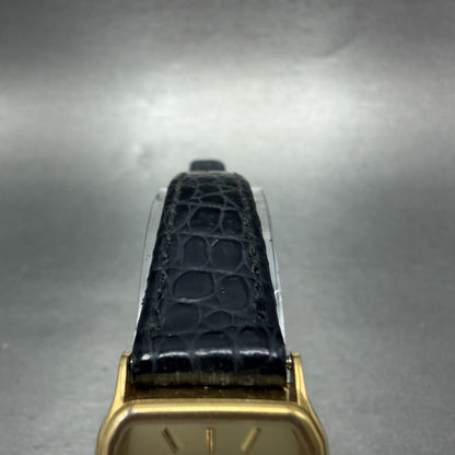 Citizen CQ Tank Watch Women 20mm Champagne Dial Gold Tone 3220-320697 NewBatt 604