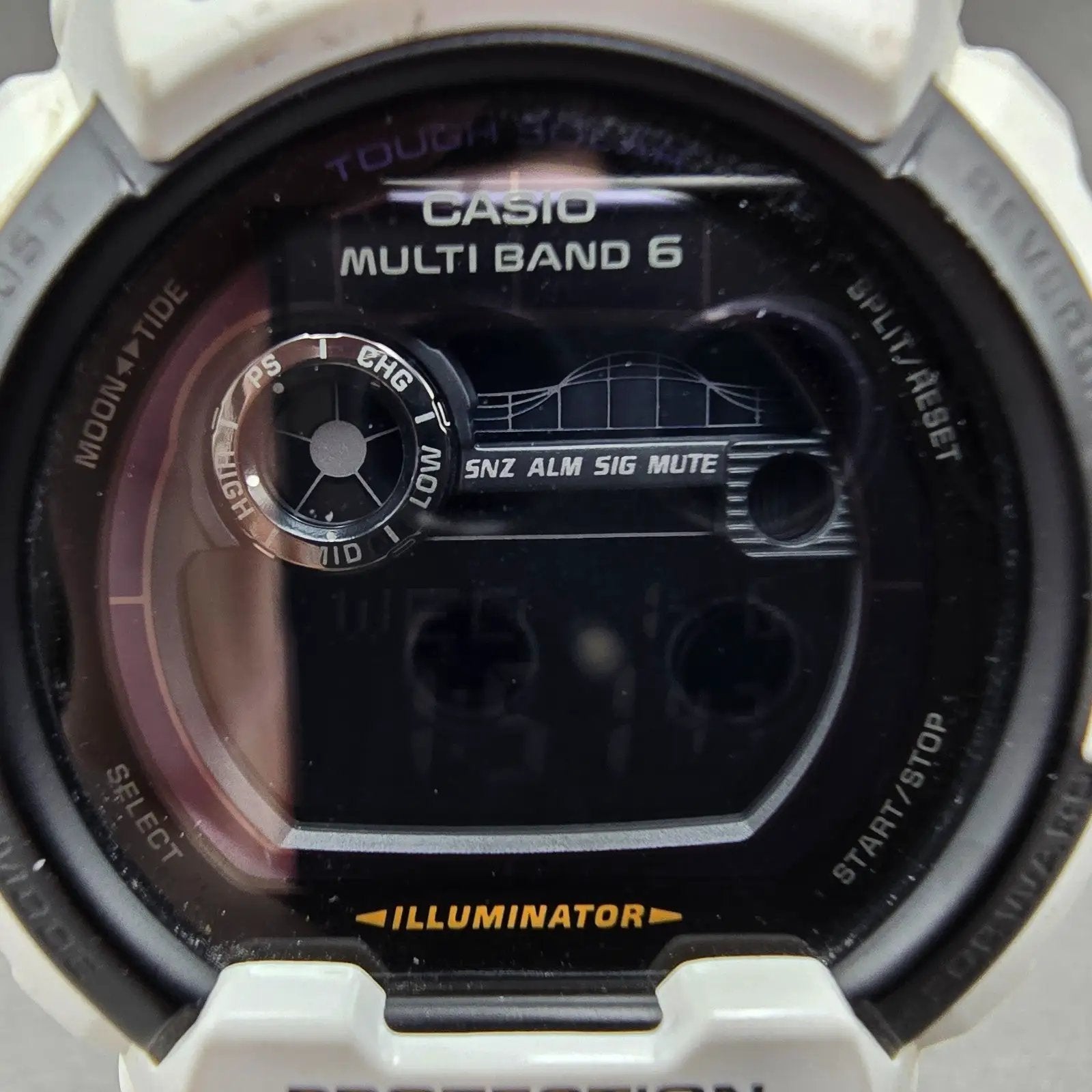 Casio G-Shock GWX-8900B Watch Men 53mm White Black Alarm Chronograph Solar Runs1