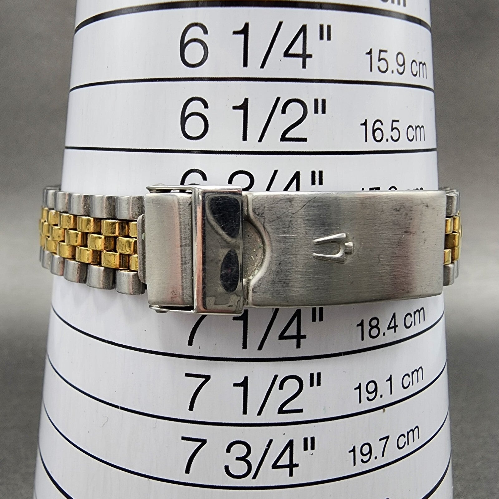 Bulova Marine Star Watch Women 24mm Gold Dial Two Tone Date Round New Battery10