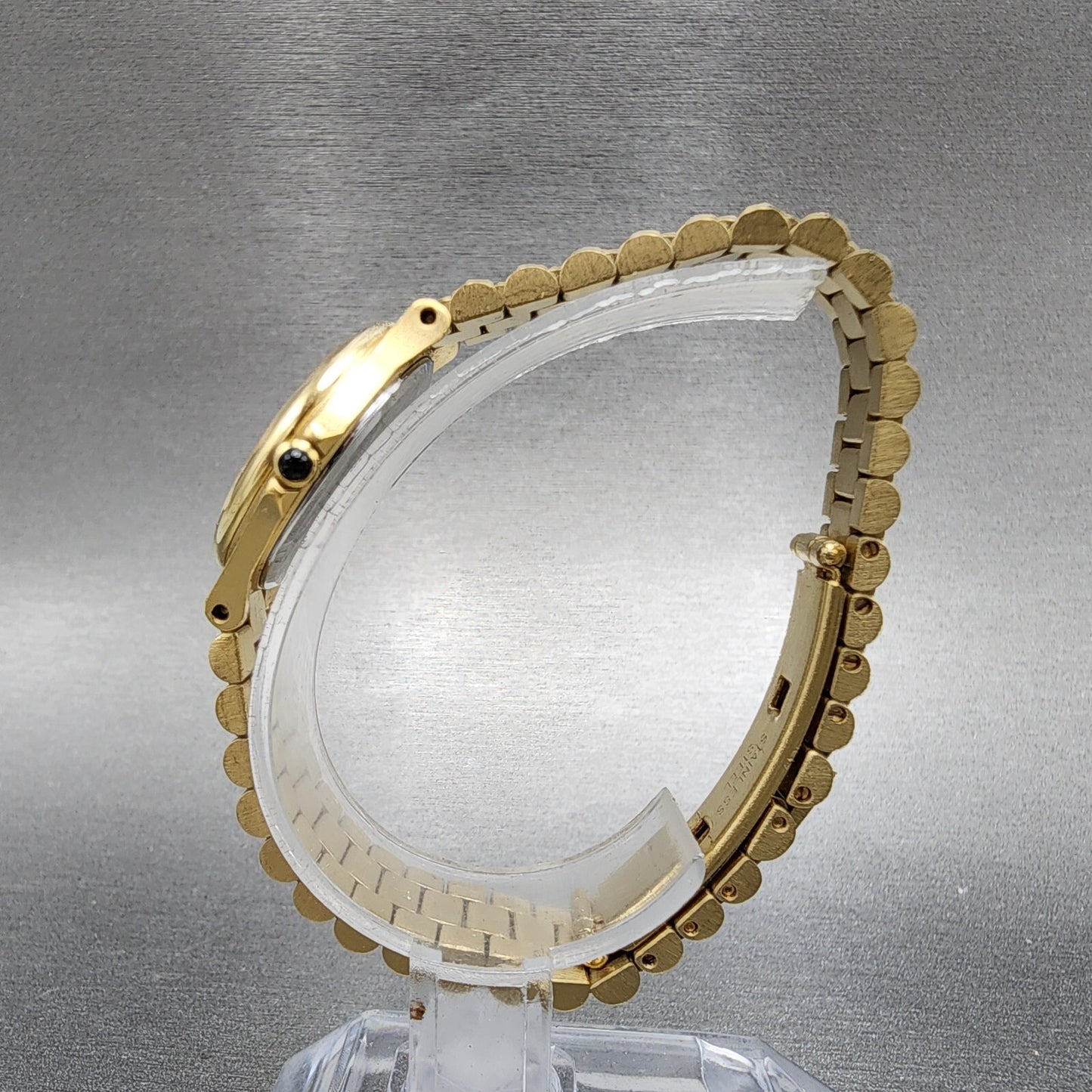 Nivada Watch Women 23mm Gold Dial Gold Tone Round N5700 PARTS7