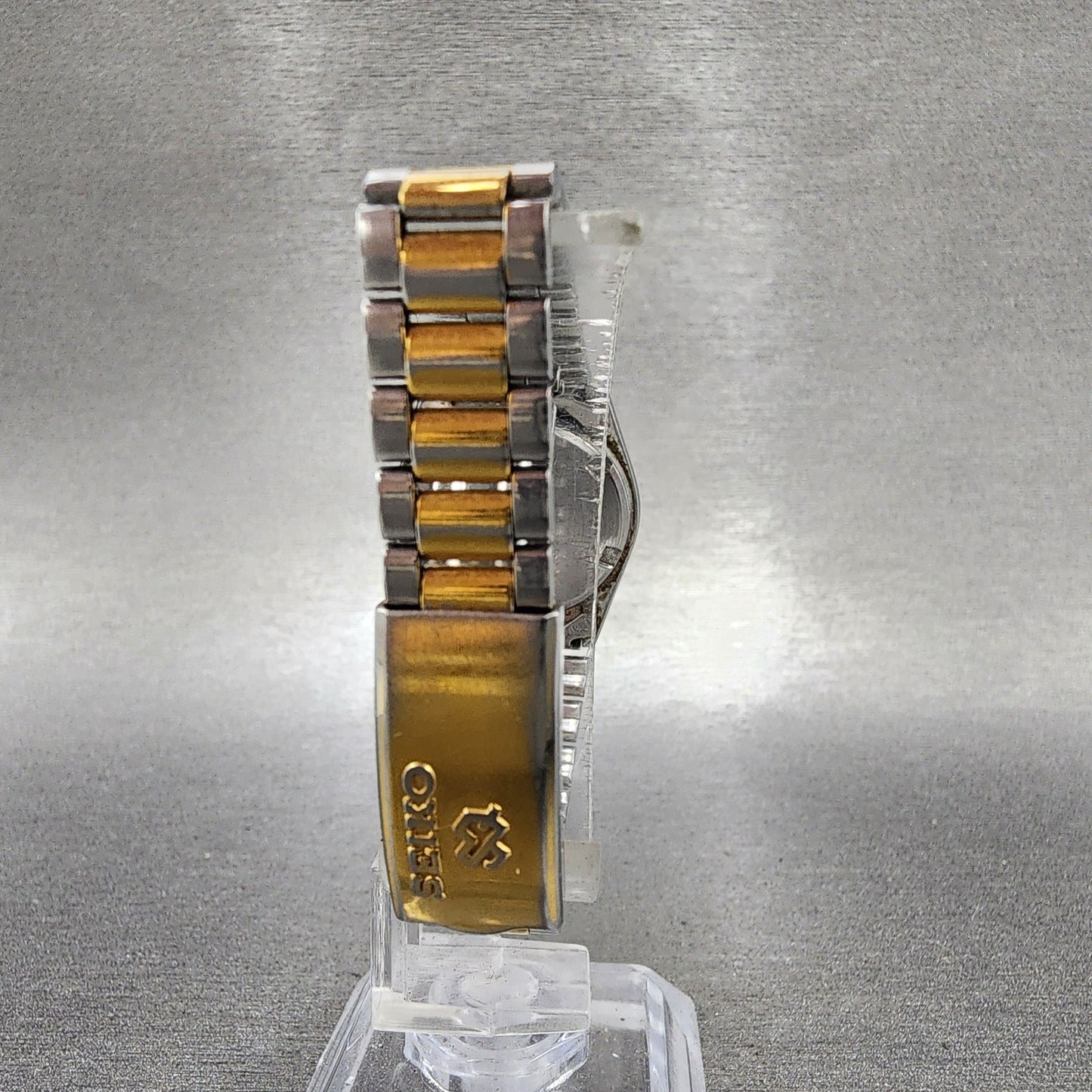 Seiko SQ Watch Women 24mm Silver Dial Two Tone Daydate 3e230a69 New Battery7