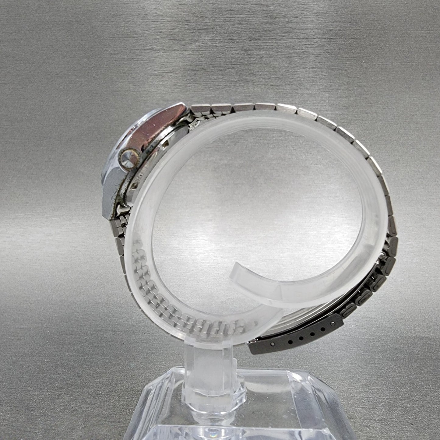Seiko ALBA Watch Women 25mm Silver Dial Silver Tone Daydate Round New Battery6