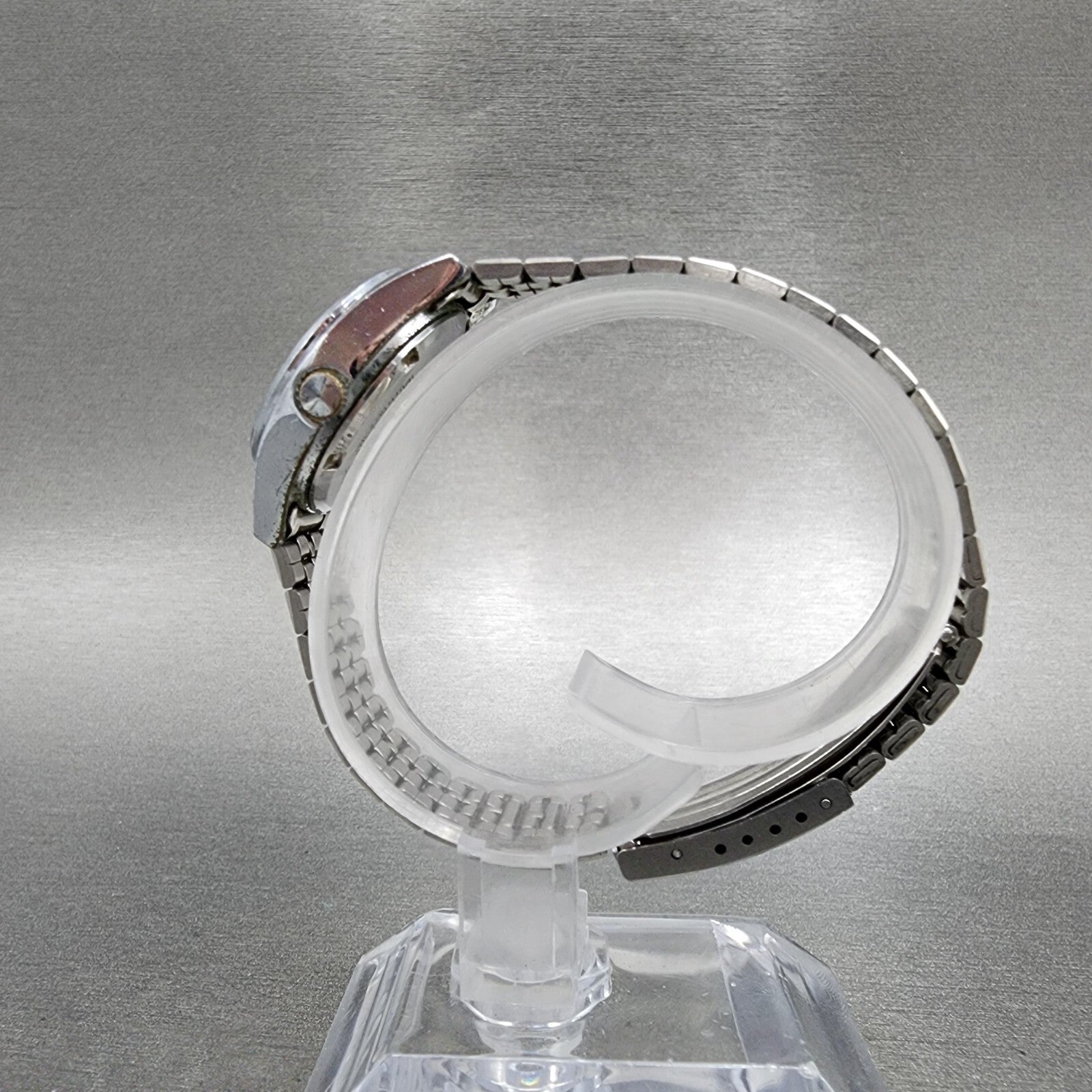 Seiko ALBA Watch Women 25mm Silver Dial Silver Tone Daydate Round New Battery6