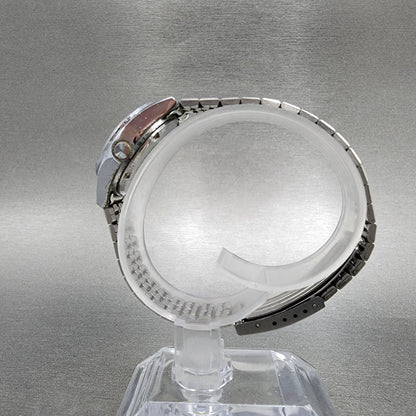 Seiko ALBA Watch Women 25mm Silver Dial Silver Tone Daydate Round New Battery6