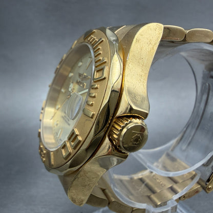 Invicta Pro Diver Watch Men 40mm Champagne Dial Gold Tone Date Automatic Runs2