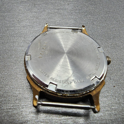 Seiko ALBA Moonphase Watch Men 31mm Champange Dial Bronze Tone Round New Battery
