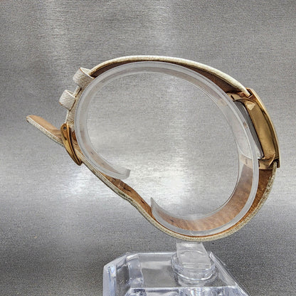 Skagen Tank Watch Women 24mm MOP Dial Rose Gold Tone Rectangle New Battery8