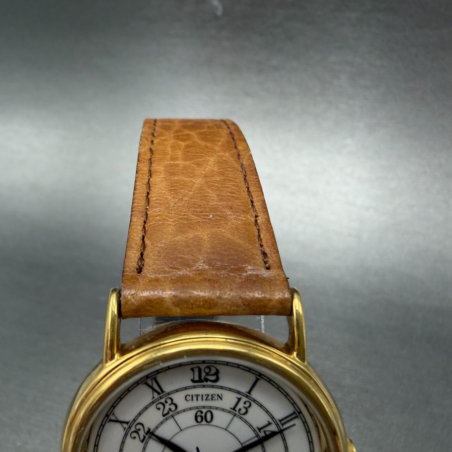Citizen Watch Unisex 32mm White Dial Gold Tone Round 6030-S04565 PARTS5