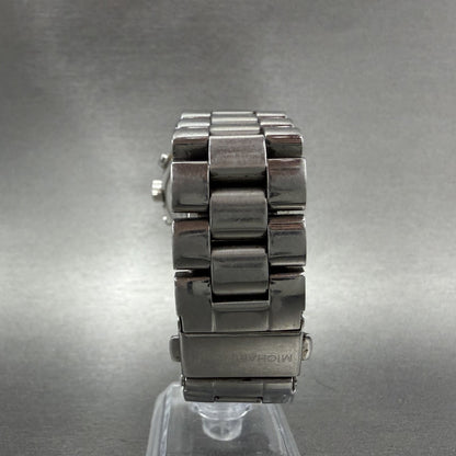 Michael Kors Runway Chronograph Watch Women 38mm Silver Dial Silver Tone New Bat7