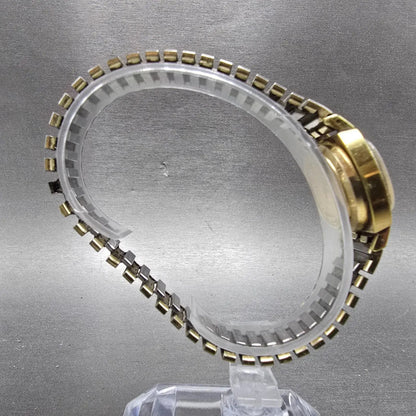 Bulova Accutron Watch Women 23mm Champagne Dial Gold Tone Date N4 PARTS Vintage6