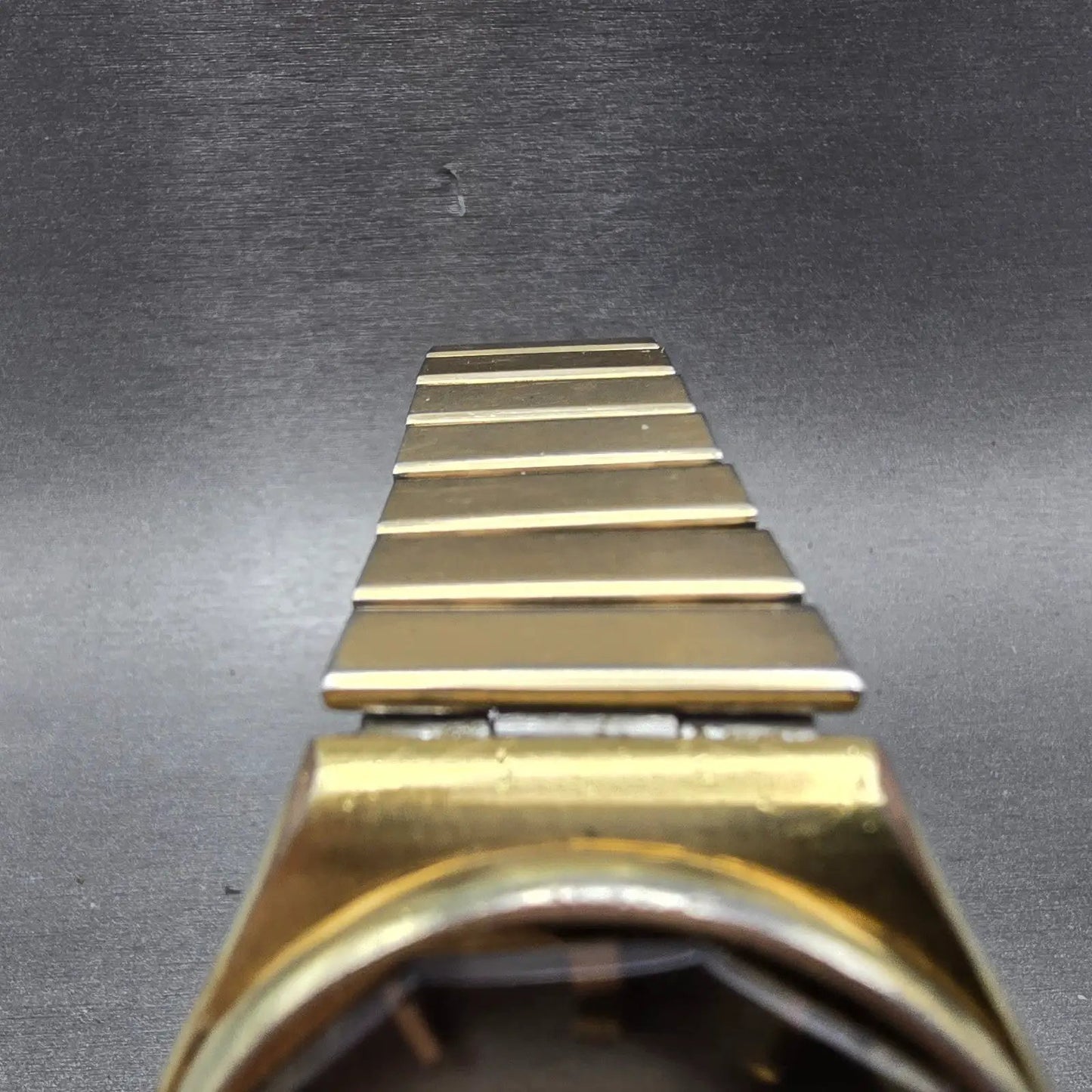 Seiko SQ Watch Men 36mm Brown Dial Gold Tone Daydate Round 0903-8079 PARTS VTG5
