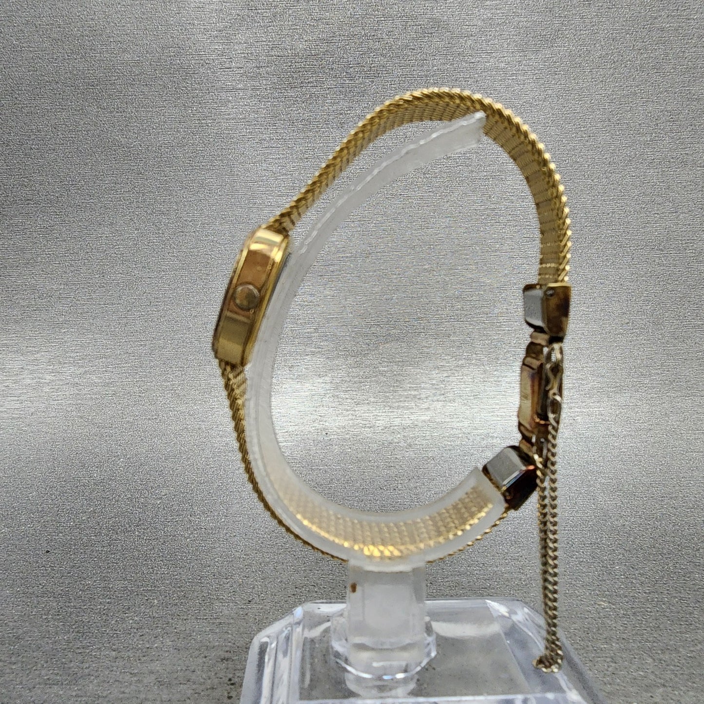Seiko Watch Women 21mm Champagne Dial Gold Tone Octagon 23205200 New Battery6