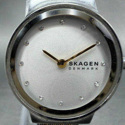 Skagen Freja Watch Women 26mm White Dial Two Tone Round SKW2698 New Battery1