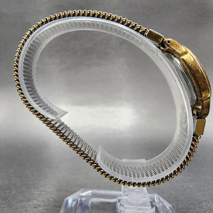 Seiko ALBA Watch Women 26mm Cream Dial Gold Tone Round V501-0ET0 New Battery
