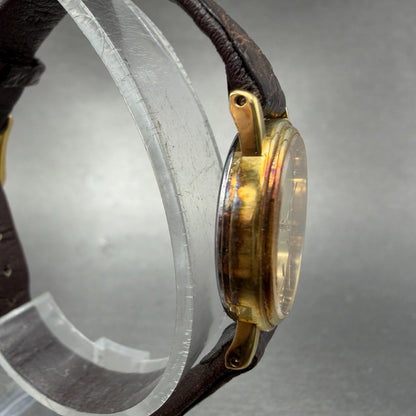 Seiko Exceline Watch Women 23mm Champagne Dial Gold Tone 4n21-0180 New Battery 43