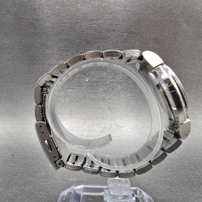 Citizen Eco-Drive Watch Men 36mm White Dial Silver Tone Date E111-S027161 Runs A8