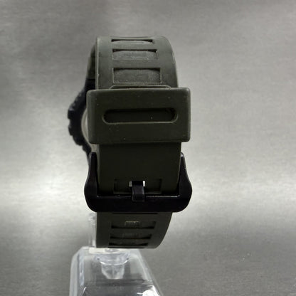 Casio Illuminator Watch Men 48mm Analgo Digital Black Green Alarm Chrono New Bat7