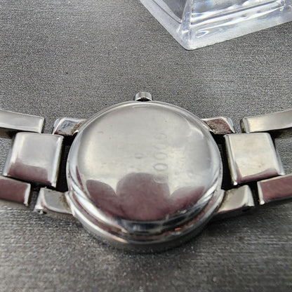 Movado Amorosa Watch Women 24mm Black Dial Steel Diamond Accents New Battery9