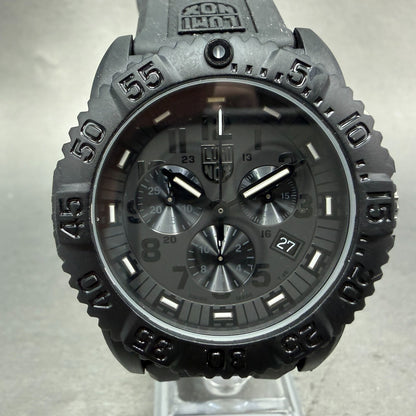 Luminox Navy Seal Colormark Chrono Watch Men 43mm Black Dial Black Tone New Batt0