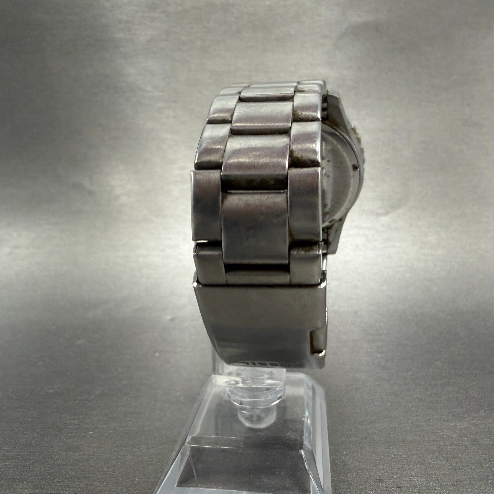 Fossil FB-01 Dive Watch Men 42mm Blue Dial Silver Tone Date FS5668 New Battery7