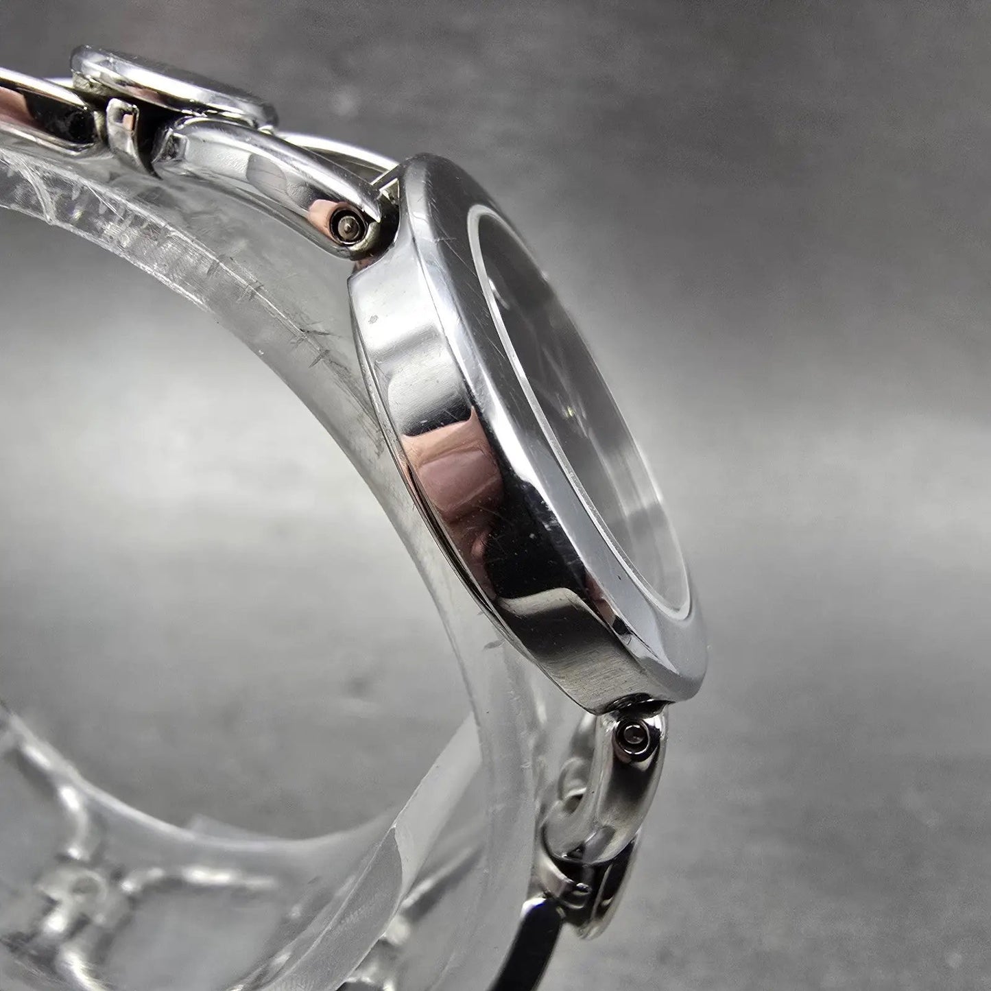 Movado Rondiro Watch Women 25mm Black Dial Steel 0605971 New Battery3