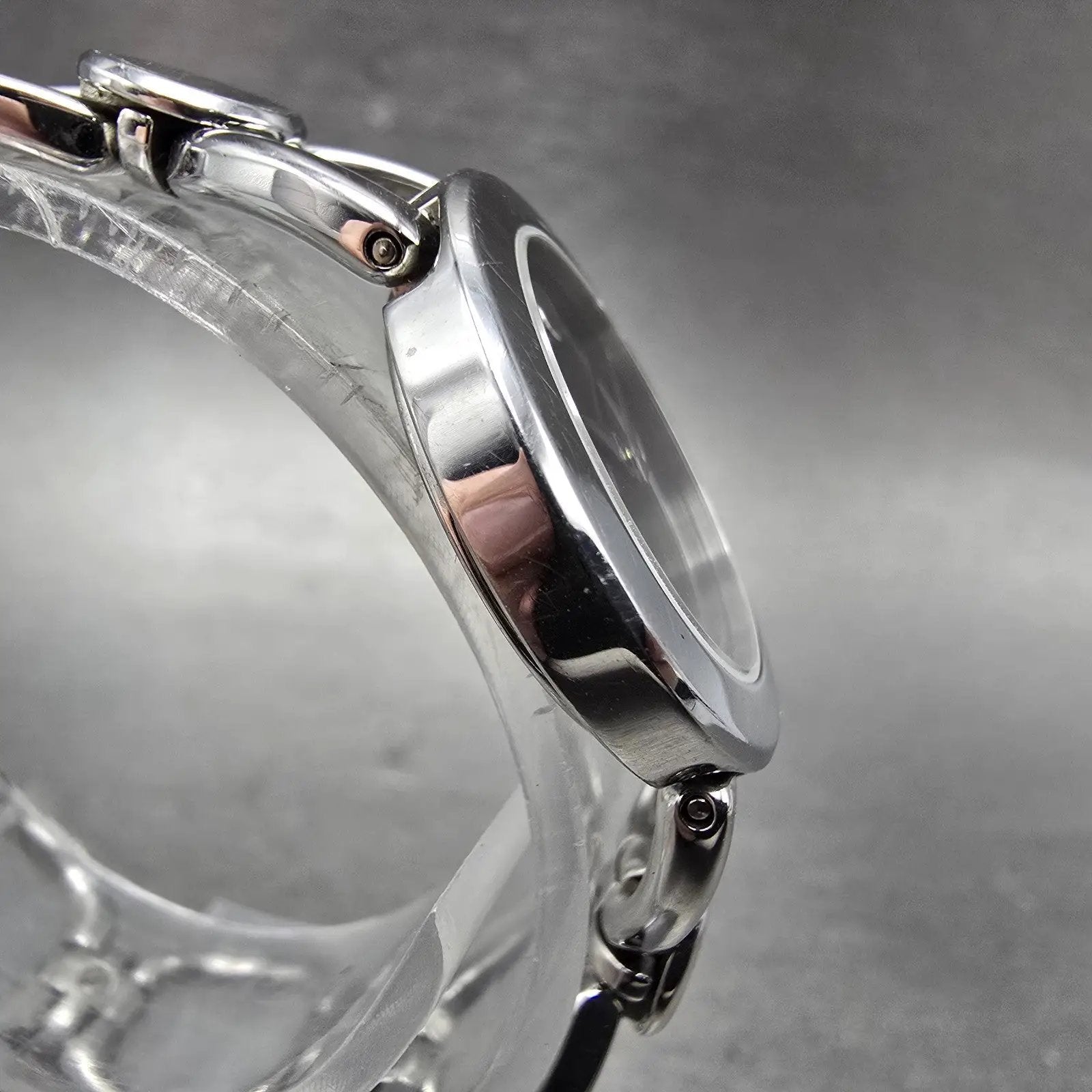Movado Rondiro Watch Women 25mm Black Dial Steel 0605971 New Battery3