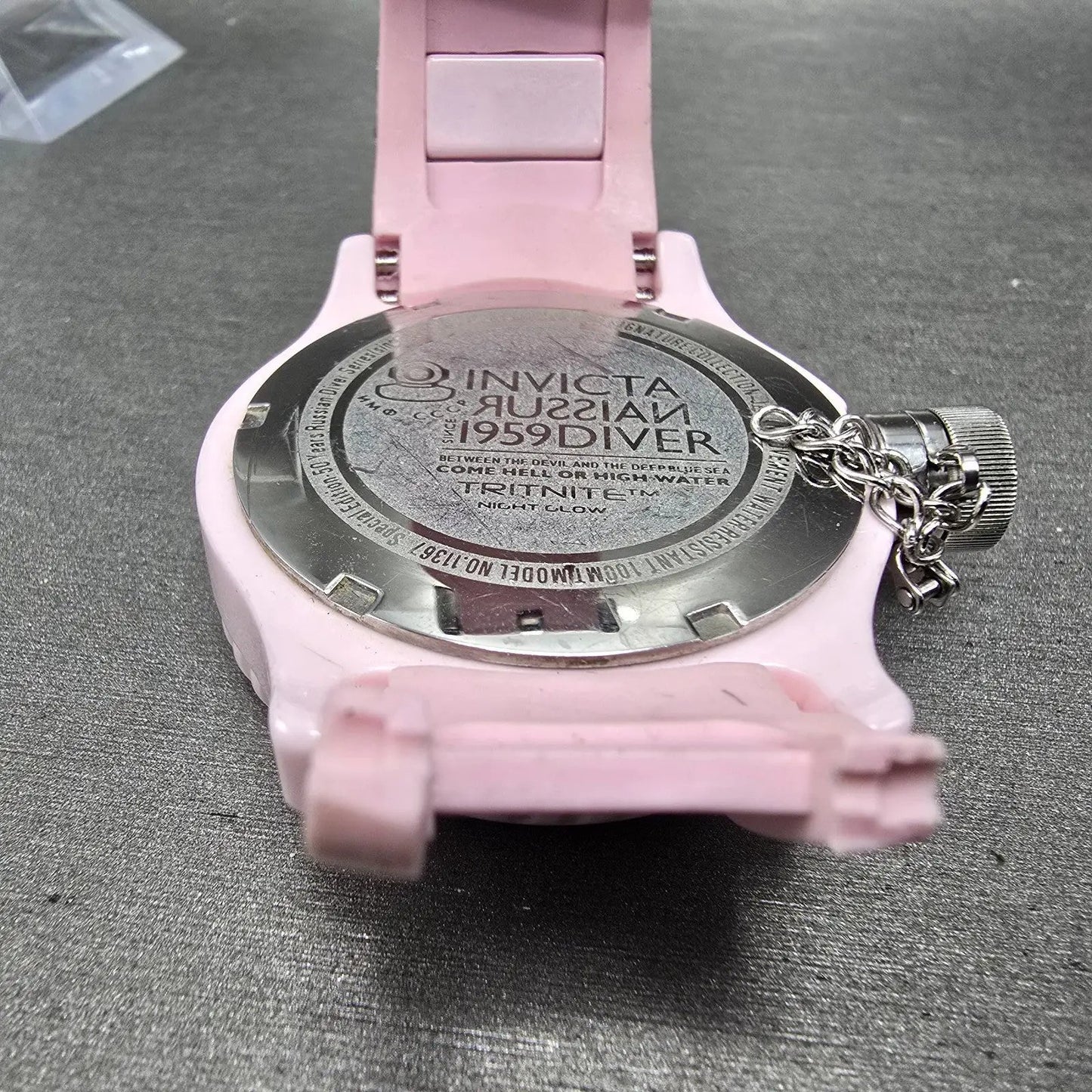 Invicta Russian Diver Watch Women 42mm MOP Dial Pink Tone Daydate 11367 PARTS8