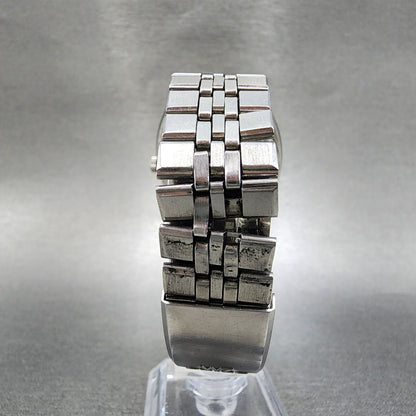 Seiko Lord Matic Watch Men 35mm Silver Dial Steel Daydate 5606-7140 Runs READ!!!