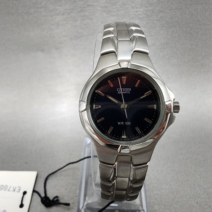 Citizen Watch Women 24mm Blue Dial Stainless Steel Round 5930K13017 New Battery0