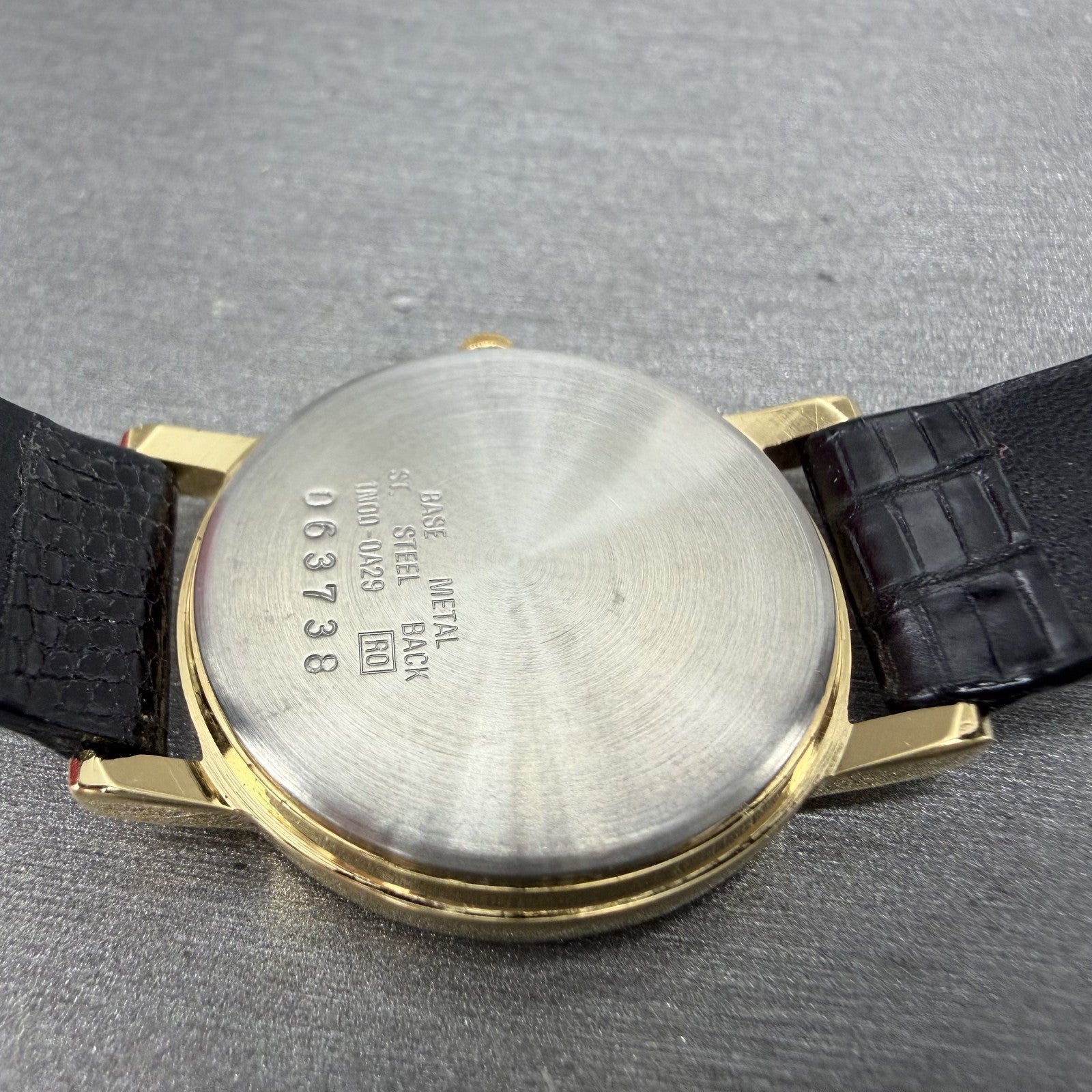 Seiko Watch Women 26mm Blue Dial Gold Tone Round 1N000A29 New Battery NOS10