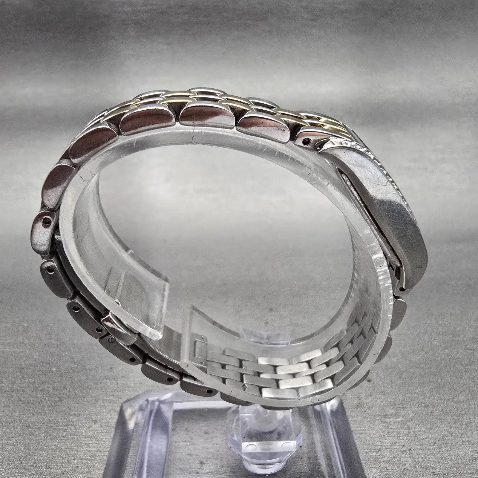 Citizen Eco-Drive Tank Watch Women 14mm White Dial Gemmed Rectangle G620 Works8