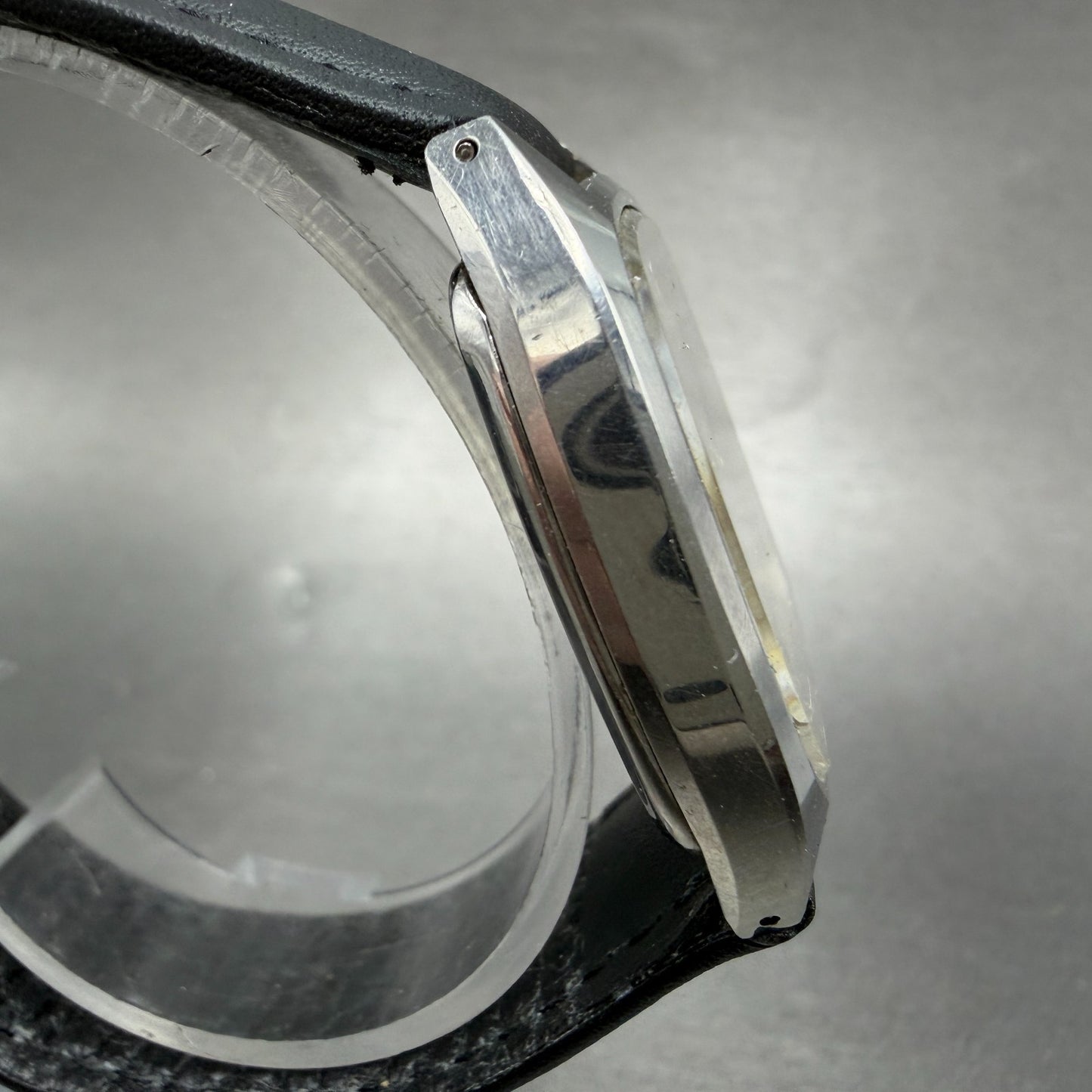 Seiko Watch Men 33mm Silver Dial Silver Tone Rectangle 4130-5320 New Battery3