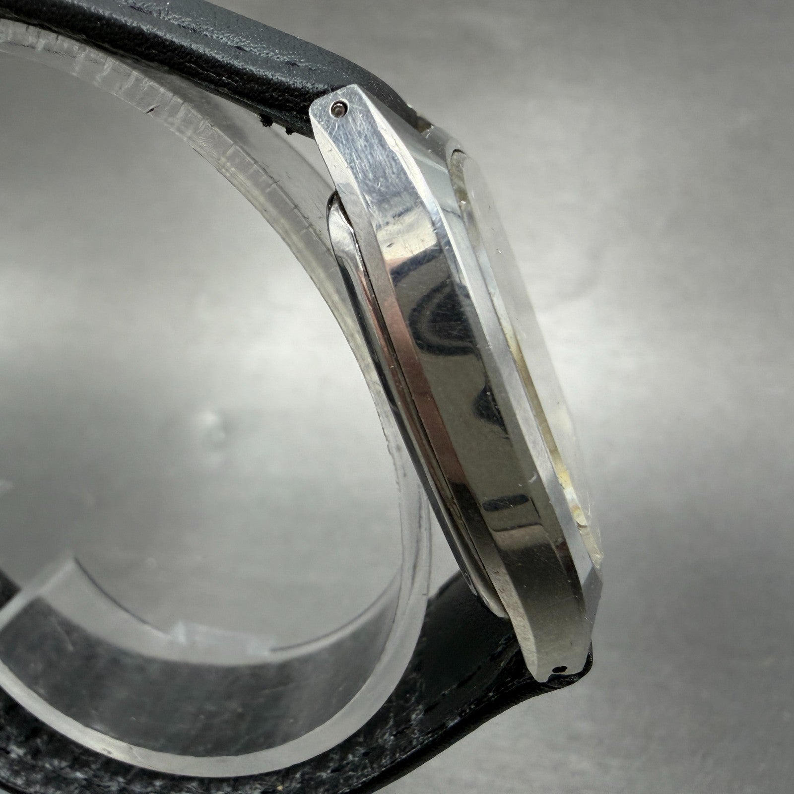 Seiko Watch Men 33mm Silver Dial Silver Tone Rectangle 4130-5320 New Battery3
