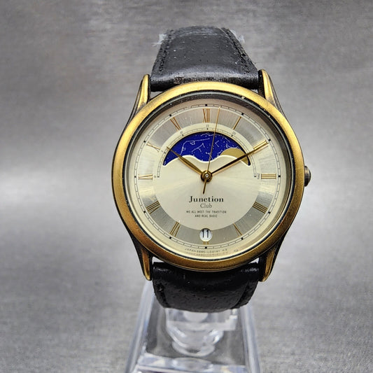 Citizen Junction Watch Men 32mm Champagne Dial Bronze Tone Date 6B85 PARTS