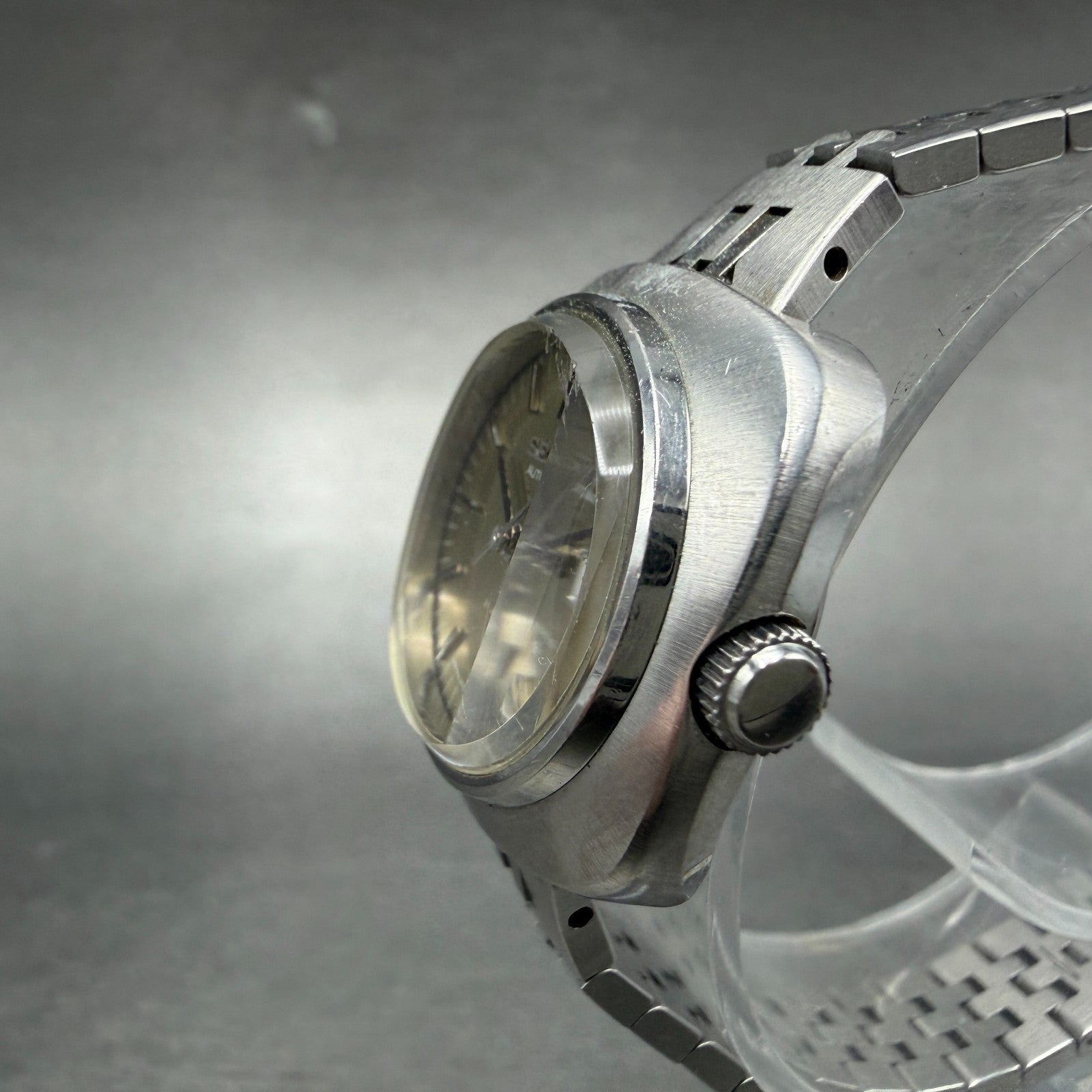 Seiko Automatic Watch Women 25mm Yellow Dial Silver Tone Daydate 2706-0130 Runs2