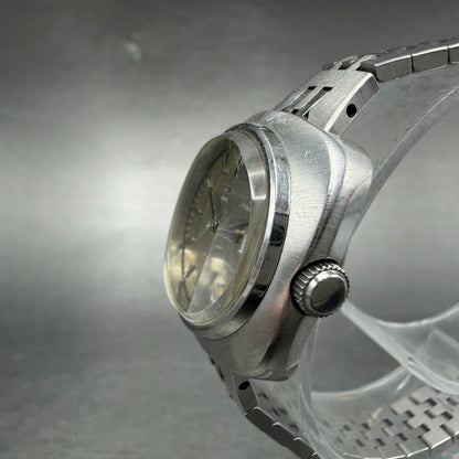 Seiko Automatic Watch Women 25mm Yellow Dial Silver Tone Daydate 2706-0130 Runs2