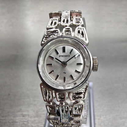 Seiko Watch Women 16mm Silver Dial Silver Tone Round 11-0549 Manual Wind Runs0