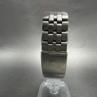 Seiko SilverWave Watch Men 35mm Black Dial Steel Daydate READ! 8229-703B NewBatt7