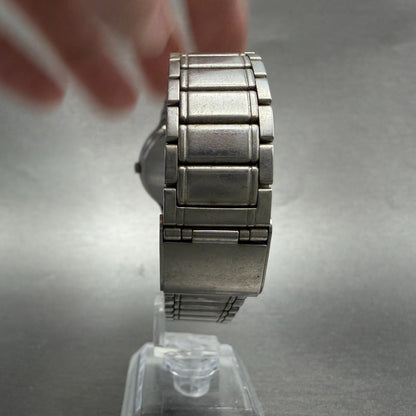 Seiko Spirit Watch Men 34mm Silver Dial Silver Tone Round 7n01-6a70 New Battery37