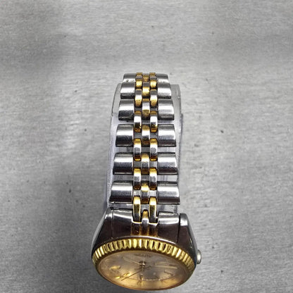 Seiko Watch Women 24mm Silver Dial Two Tone Daydate Round 7N83-0041 New Battery4